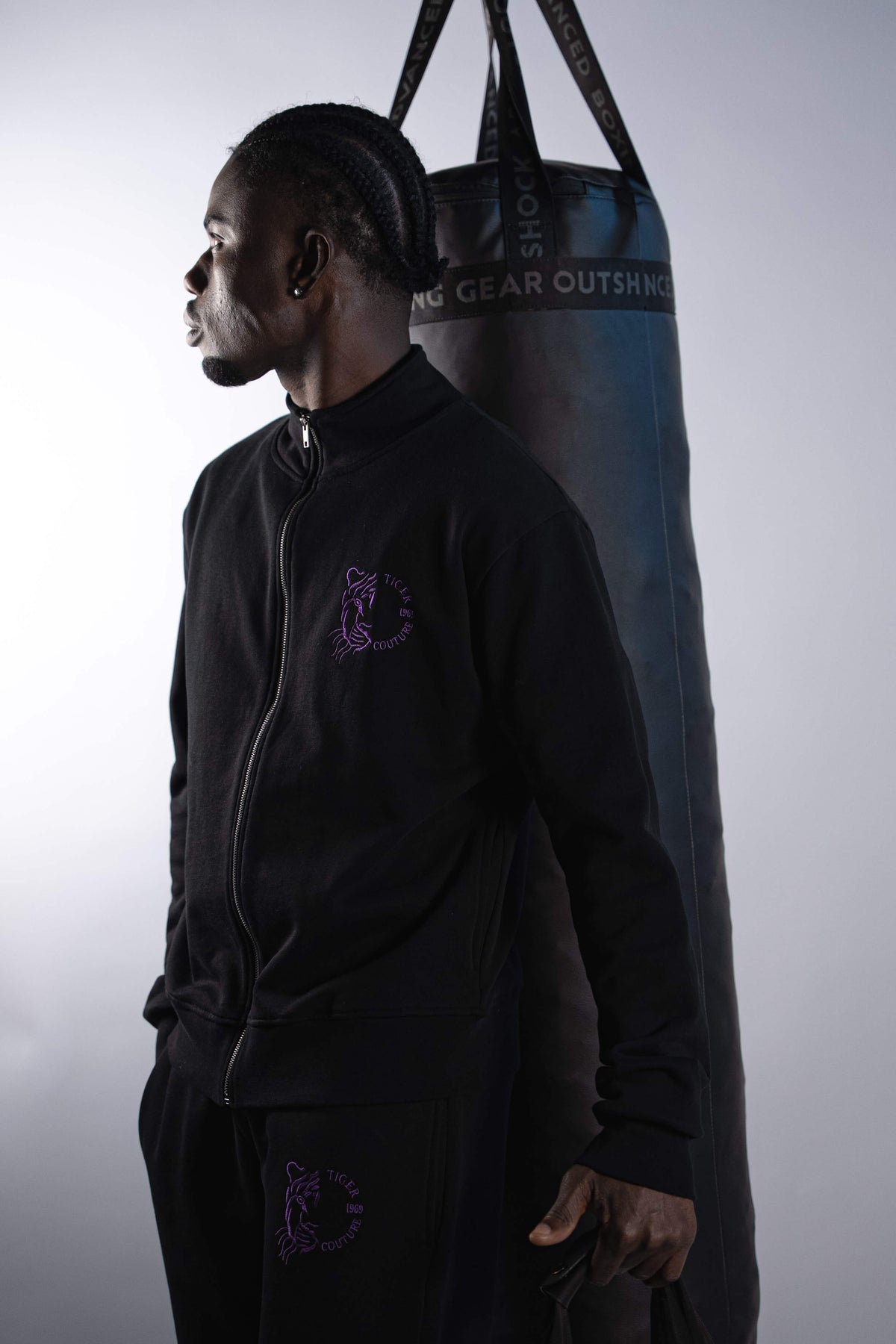 Veste Premium noir– Élégance Minimaliste Tiger Couture