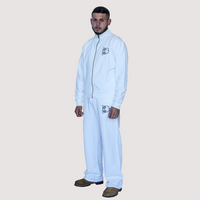 Jogging Premium Blanc cassé – Coupe Droite Tiger Couture