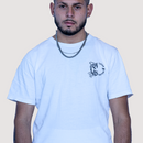 T-shirt Oversize Blanc Cassé – Broderie Noire Tiger Couture